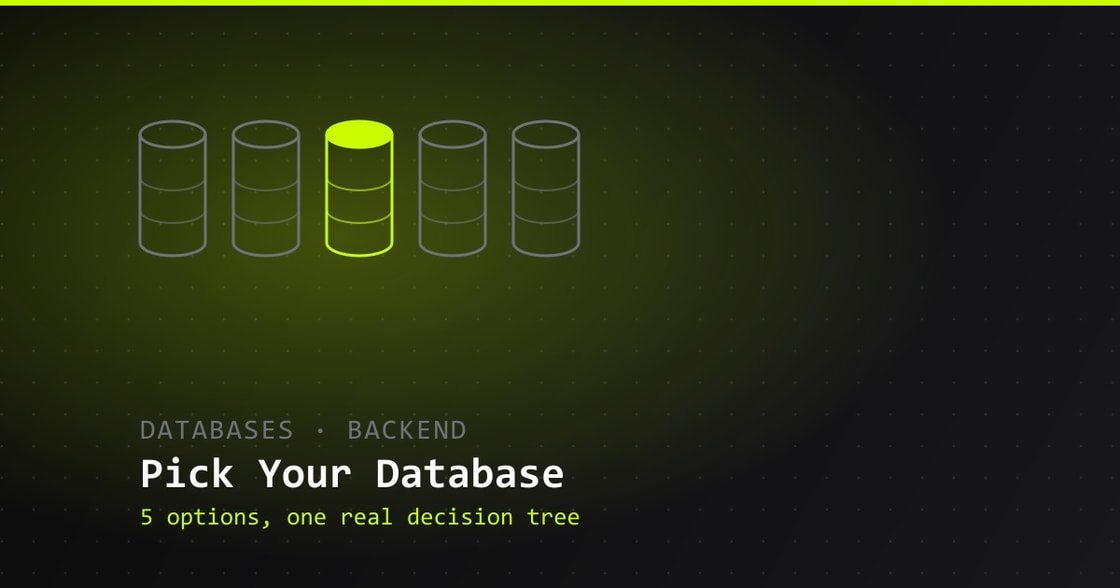 SQLite vs MySQL vs PostgreSQL vs MongoDB vs Firebase comparison