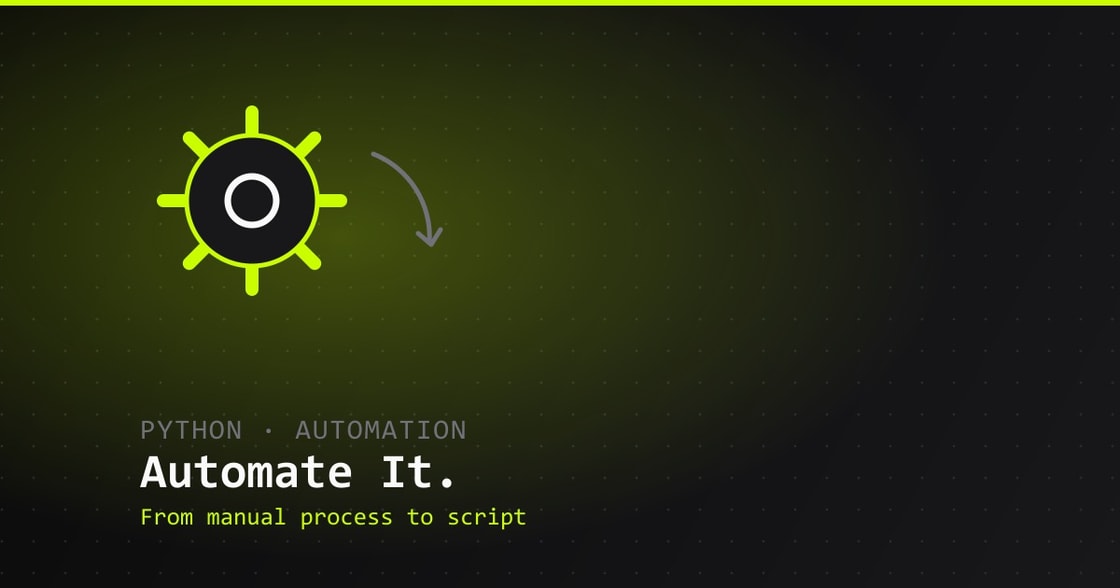 Automating a manual business process with Python
