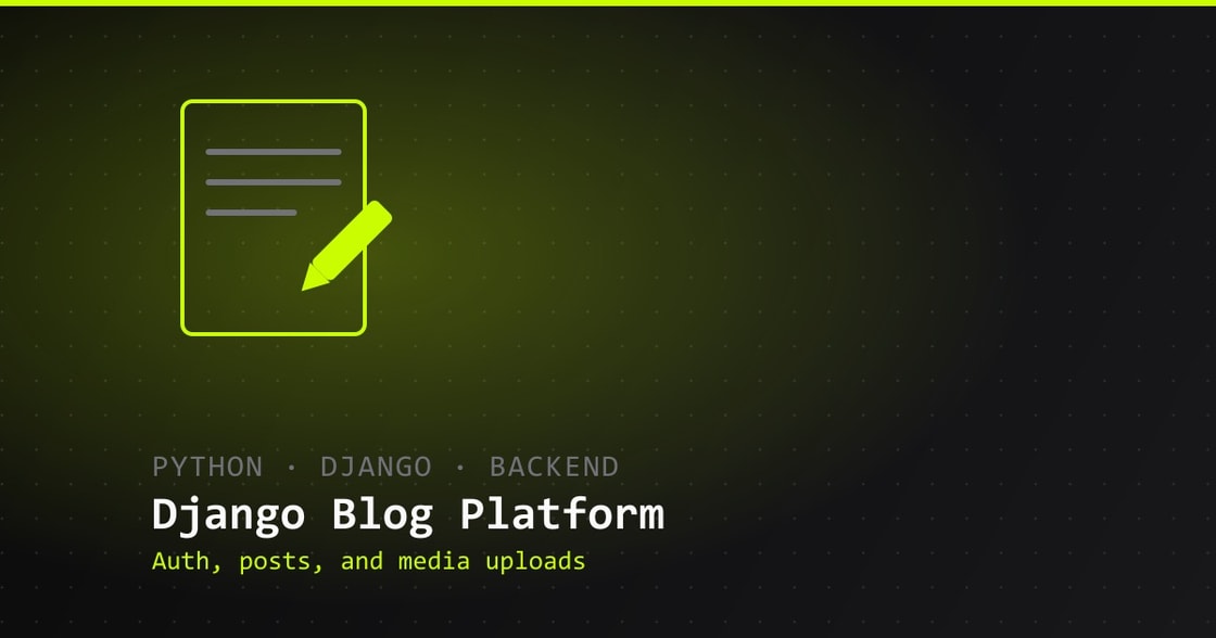 Django blogging platform with user authentication and post management