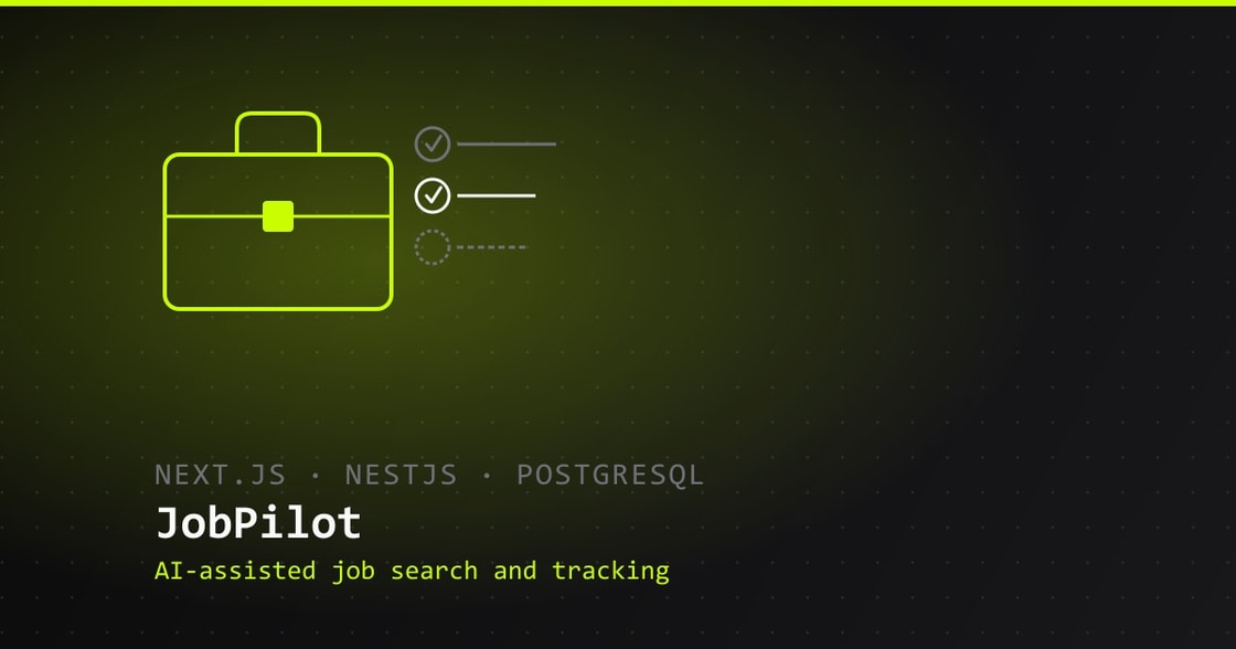 JobPilot, an AI-assisted job search and application tracking platform