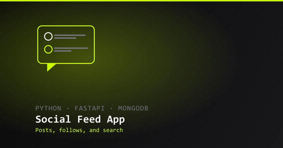 Full-stack social media platform built with FastAPI and MongoDB